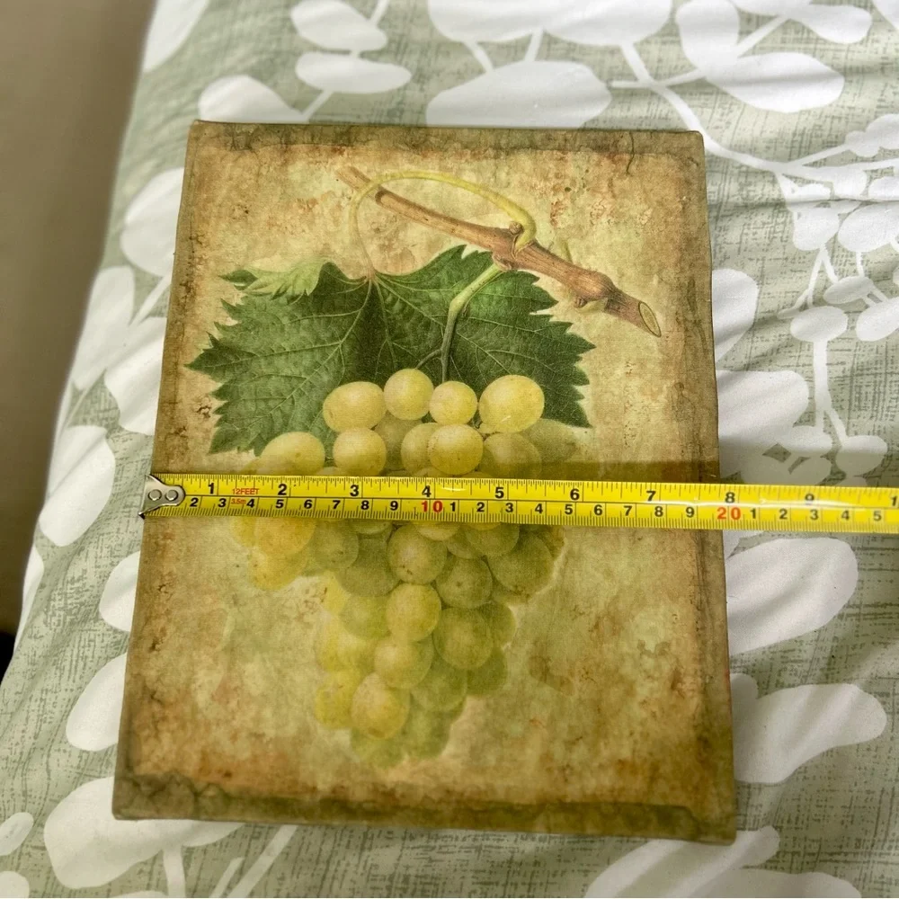 Charming Tuscan Kitchen Green Grape Canvas Wall Decor
